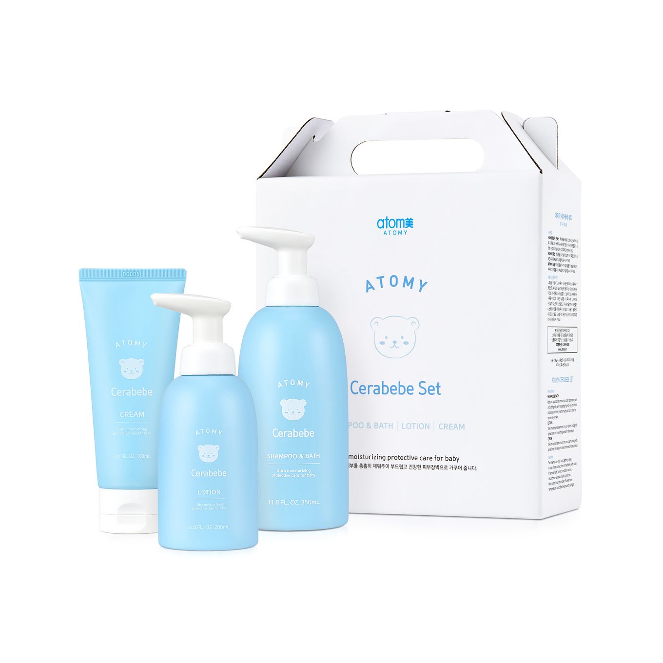 ATOMY CERABEBE SET (SHAMPOO+LOTION+CREAM)-600 ML