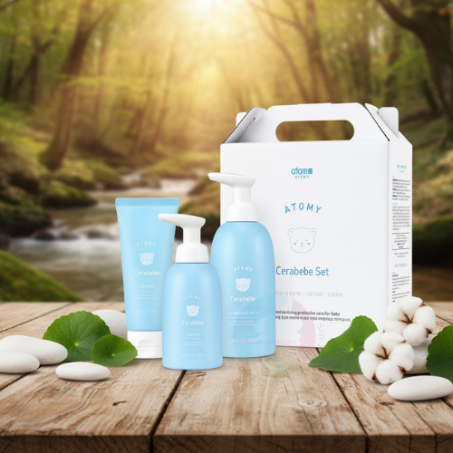 ATOMY CERABEBE SET (SHAMPOO+LOTION+CREAM)-600 ML